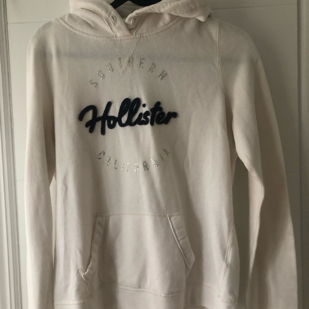 White Hollister Hoodie